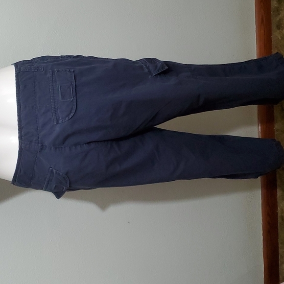 CARIBBEAN JOE Women's Navy Blue 7-Pocket Capris-Velcro-EUC-Sz 8 - Picture 5 of 17